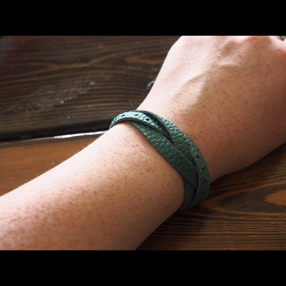Black Leather Braided Bracelet - Made in Rwanda - Picture 3 of 3